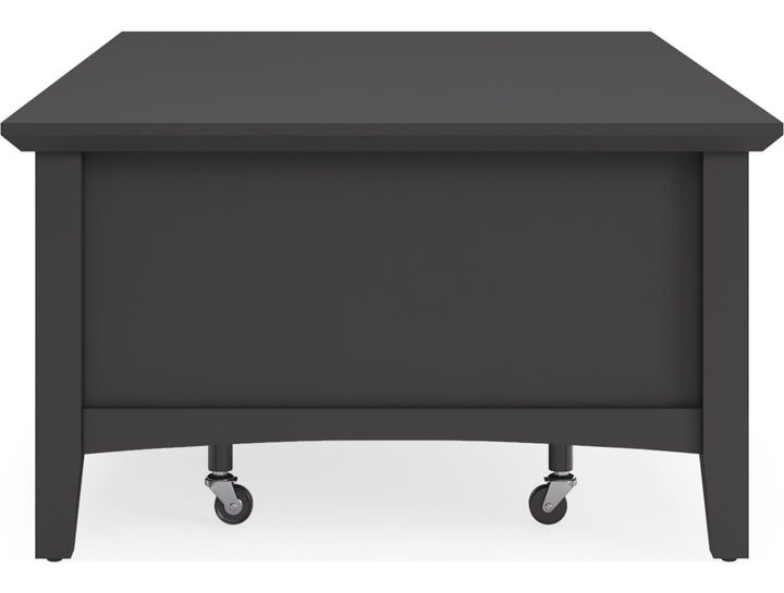 Grace Rectangle Coffee Table in Raven — product view on a white background