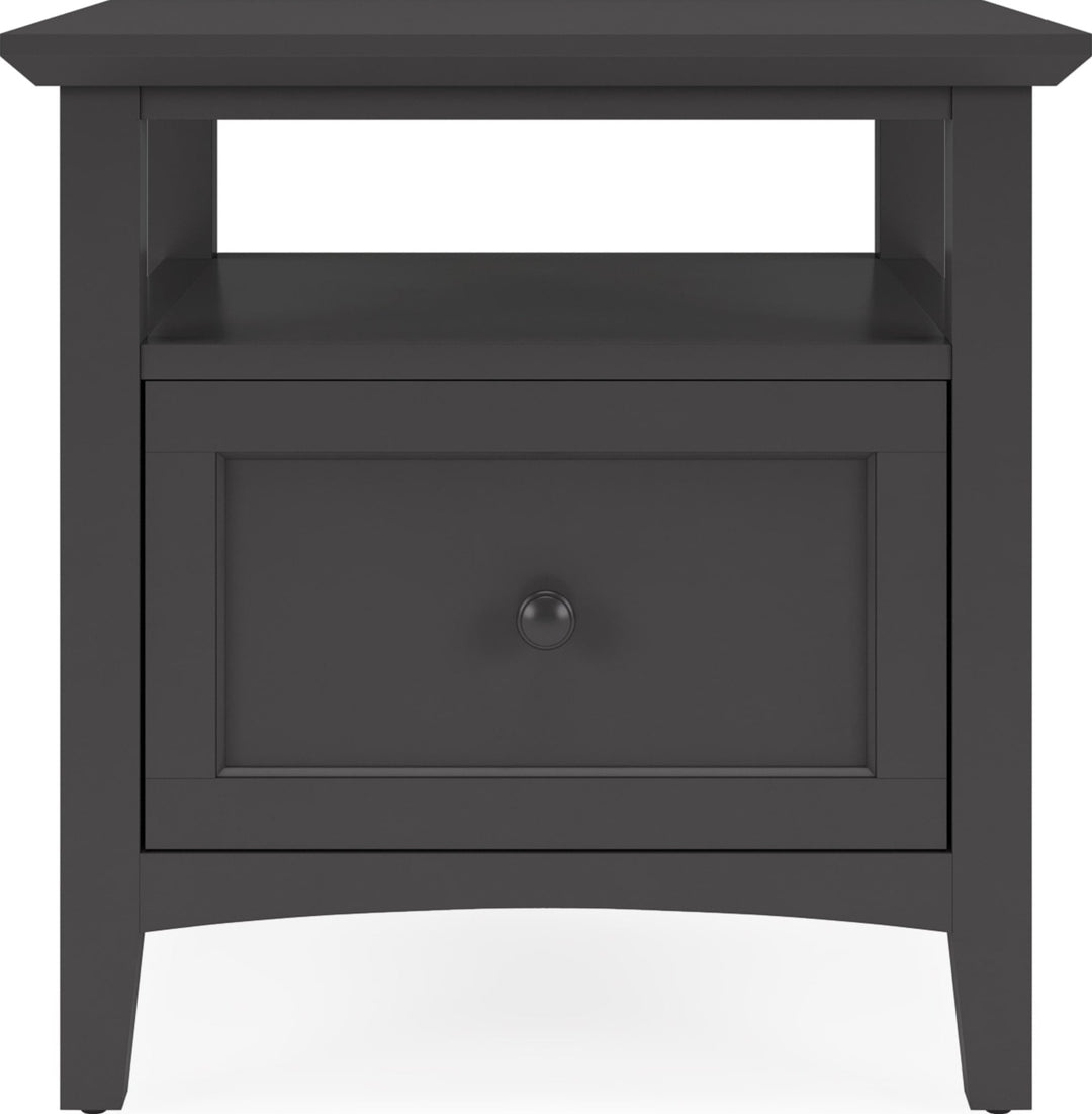 Grace Square End Table in Raven — lifestyle photo