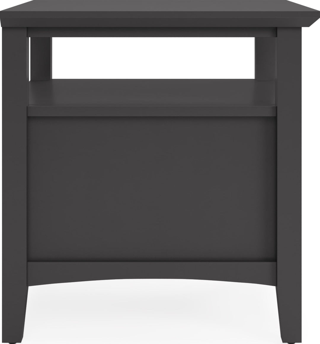 Grace Square End Table in Raven — lifestyle photo