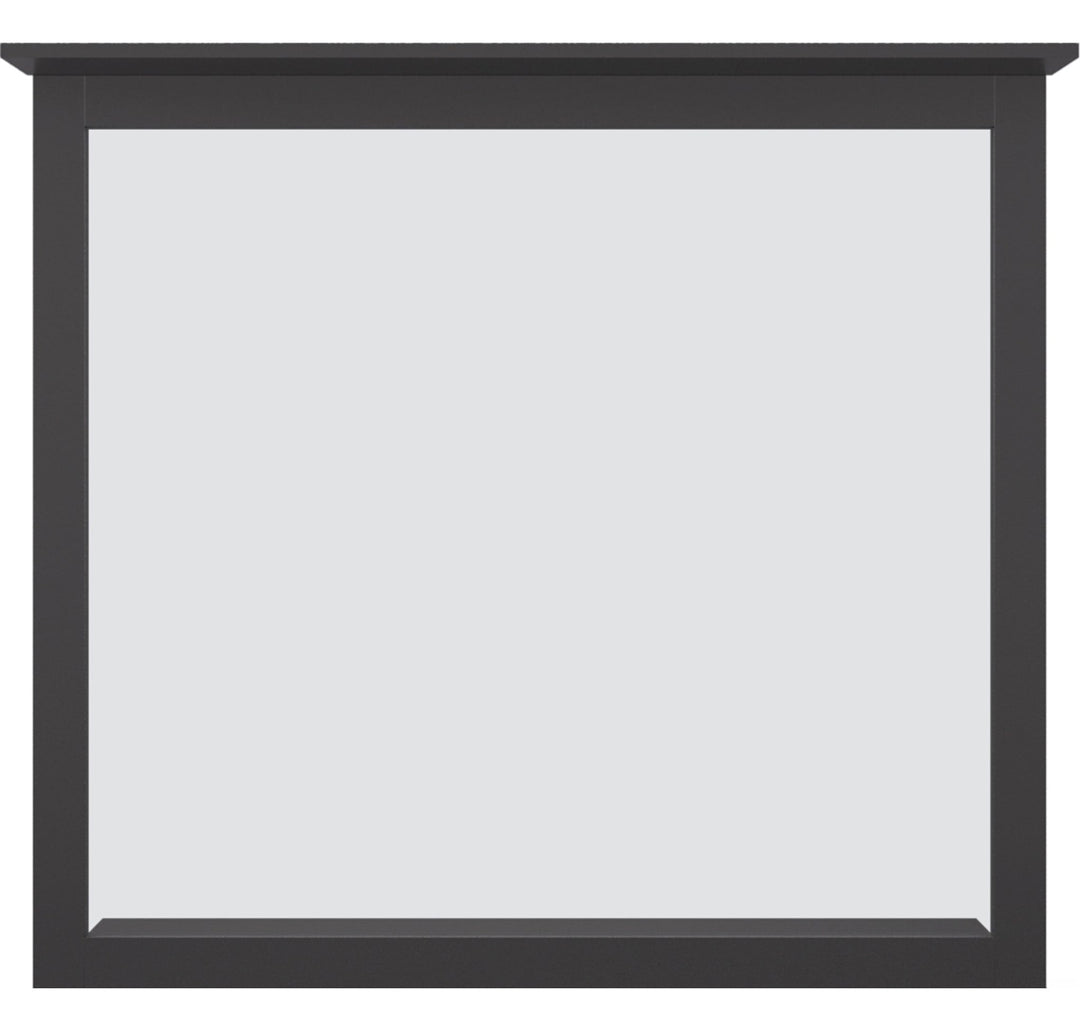 Grace Wall or Dresser Mirror in Raven Black — on a white background