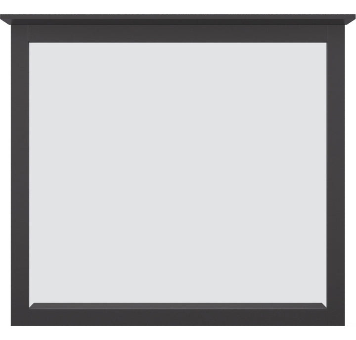 Grace Wall or Dresser Mirror in Raven Black — on a white background