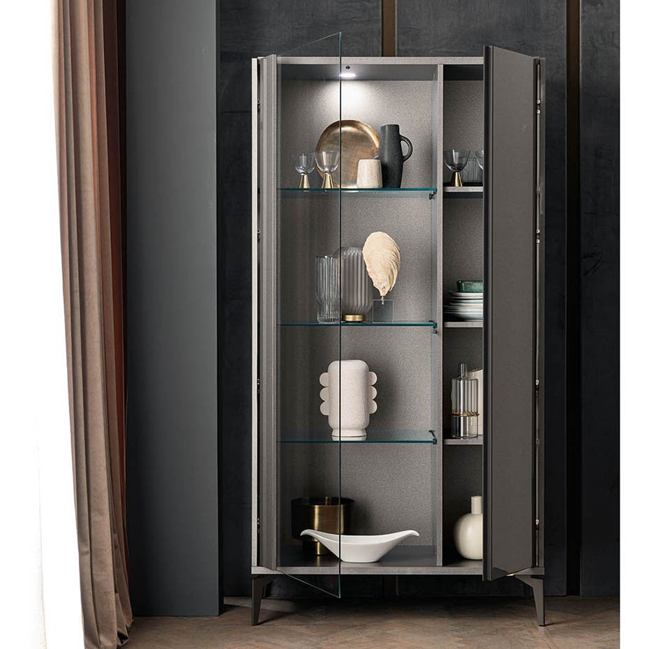 Graphite 2-Door Curio Cabinet by ALF Group
