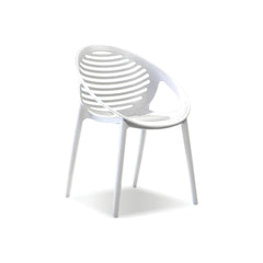 Gravely Occasional Chair Stackable by Mobital — white cutout