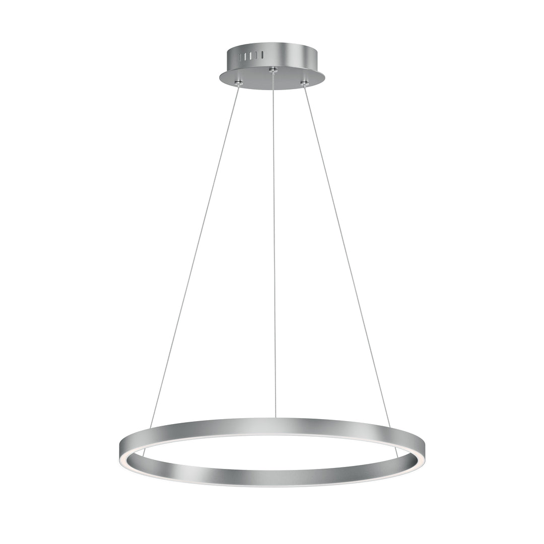 Groove 24" Pendant - 5CCT Select by ET2 Lighting in Brushed Aluminum finish