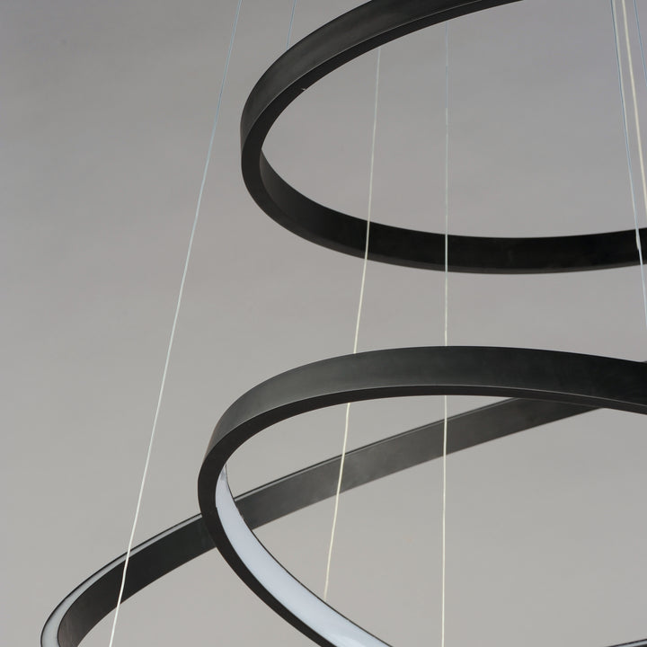 Groove 4-Tier LED Pendant WiZ by ET2 Lighting, styled view 2