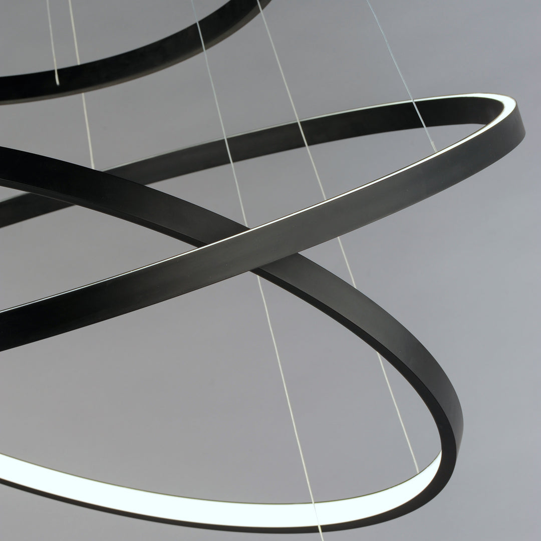 Groove 4-Tier LED Pendant WiZ by ET2 Lighting, styled view 3