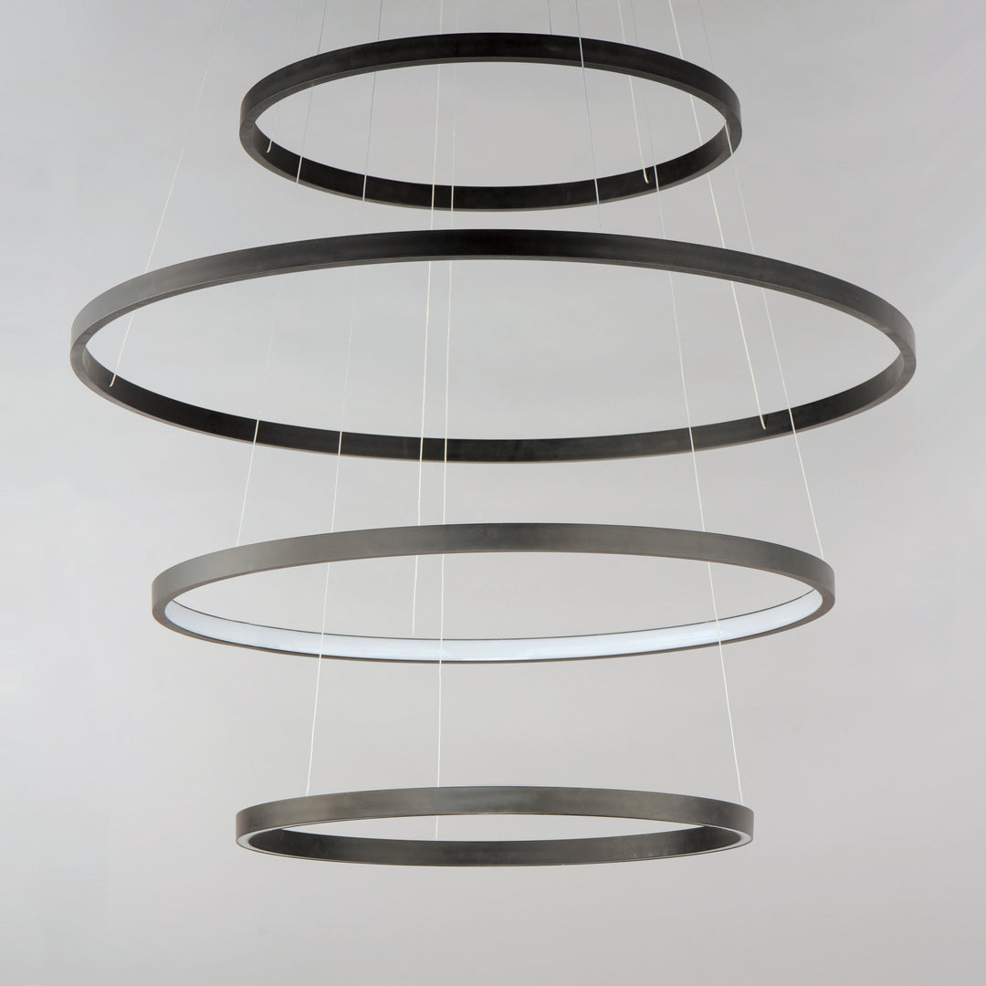 Groove 4-Tier LED Pendant WiZ by ET2 Lighting, styled view 7