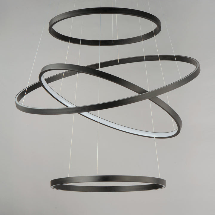 Groove 4-Tier LED Pendant WiZ by ET2 Lighting, styled view 8