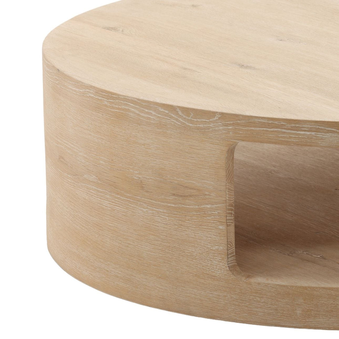 Hadley Aged Oak Coffee Table, detail 2 view