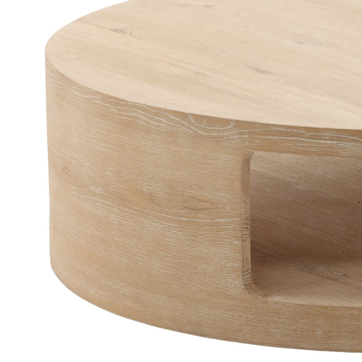 Hadley Aged Oak Coffee Table, detail 2 view
