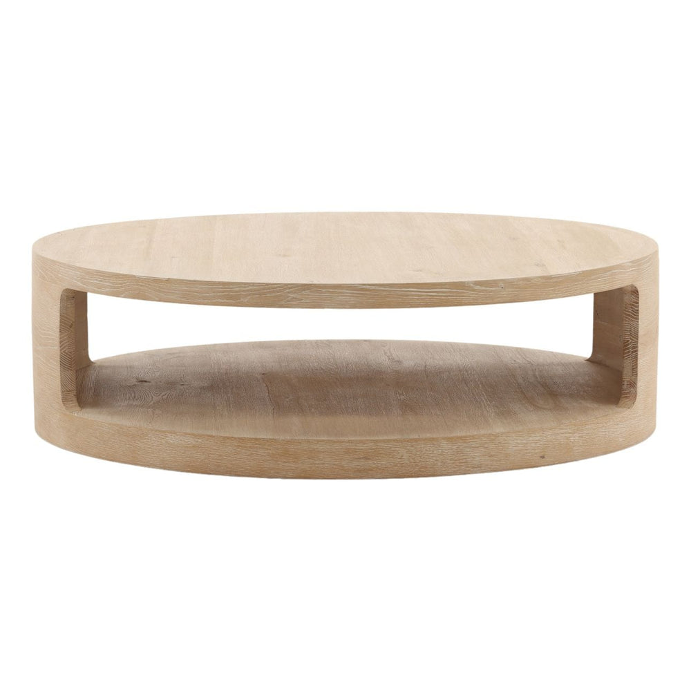 Hadley Aged Oak Coffee Table, front view