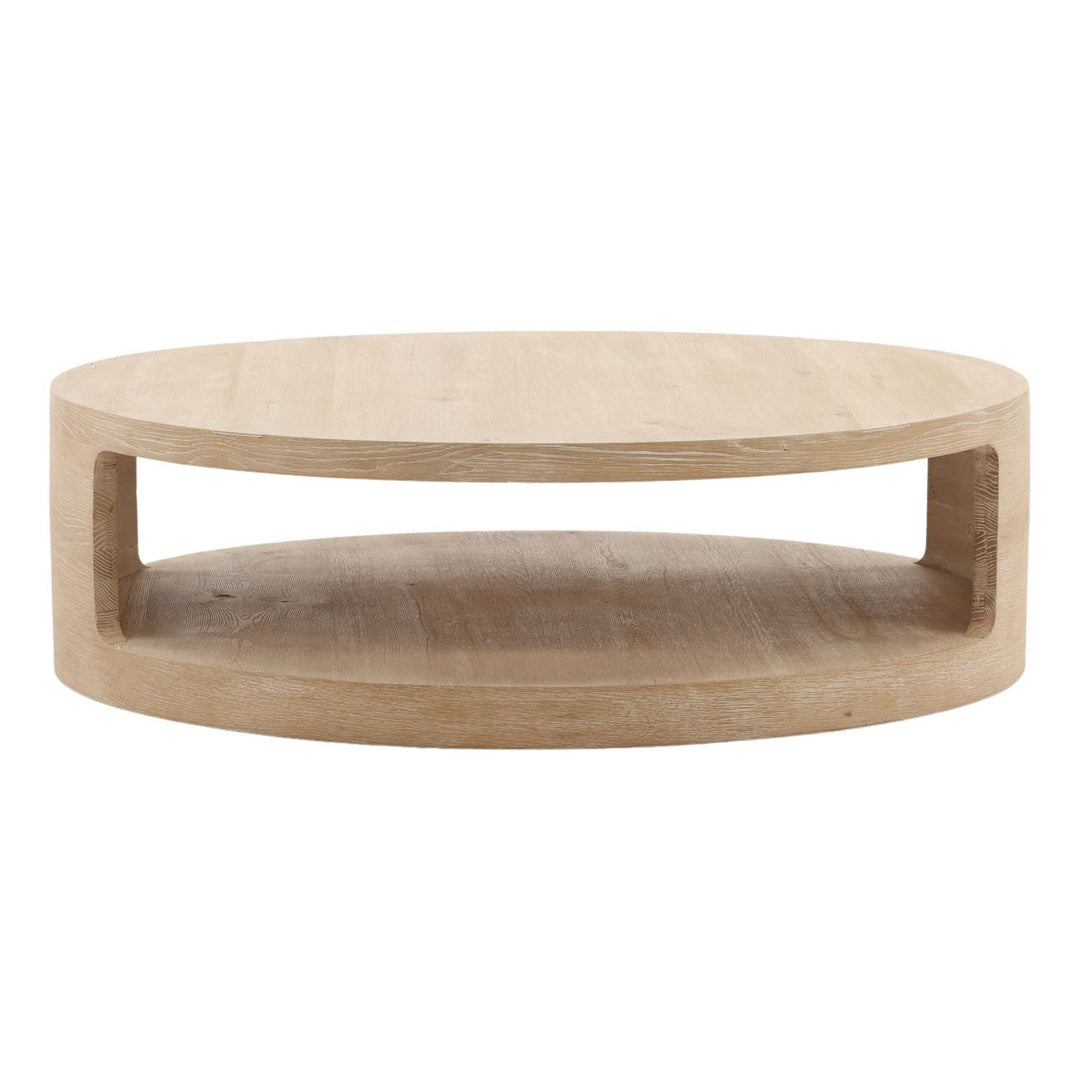Hadley Aged Oak Coffee Table, front view