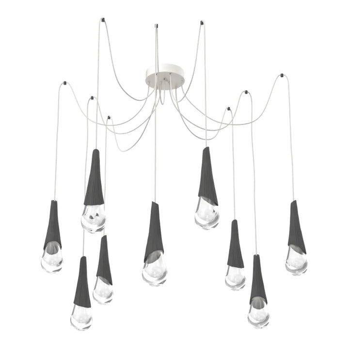 Hailstone Swag Chandelier by Hammerton Studio in Salt White