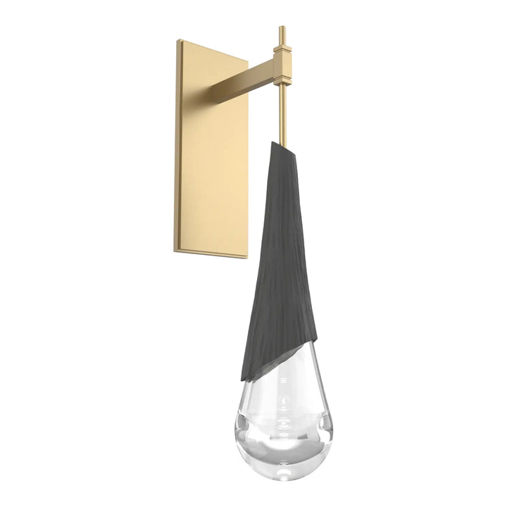 Hailstone Tempo Sconce by Hammerton Studio in Gilded Brass