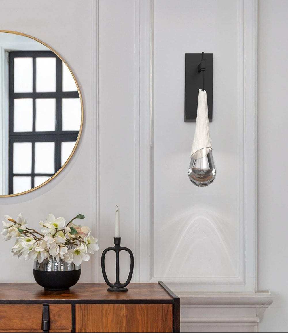 Hailstone Tempo Sconce by Hammerton Studio in a styled interior