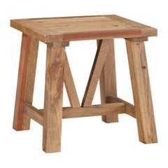 Harby Reclaimed Wood Square Side Table by Modus in Rustic Tawny — product view on a white background