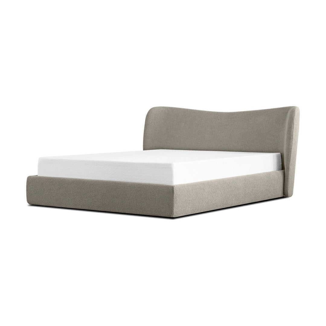HARLOW Upholstered Storage Bed in Putty Mobital