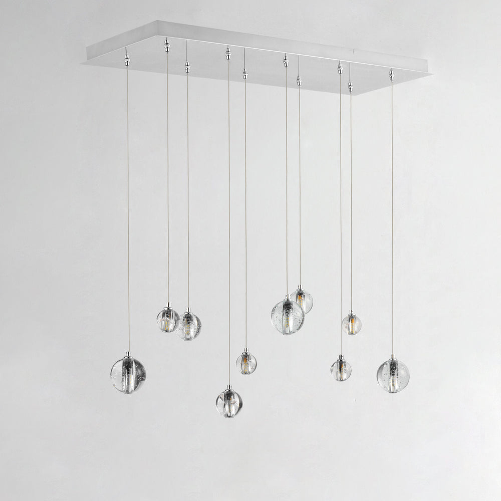 Harmony 10-Light LED Pendant by ET2 Lighting, styled view 1