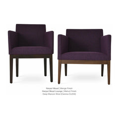 HARPUT VOGUE WOOD LOUNGE ARMCHAIR