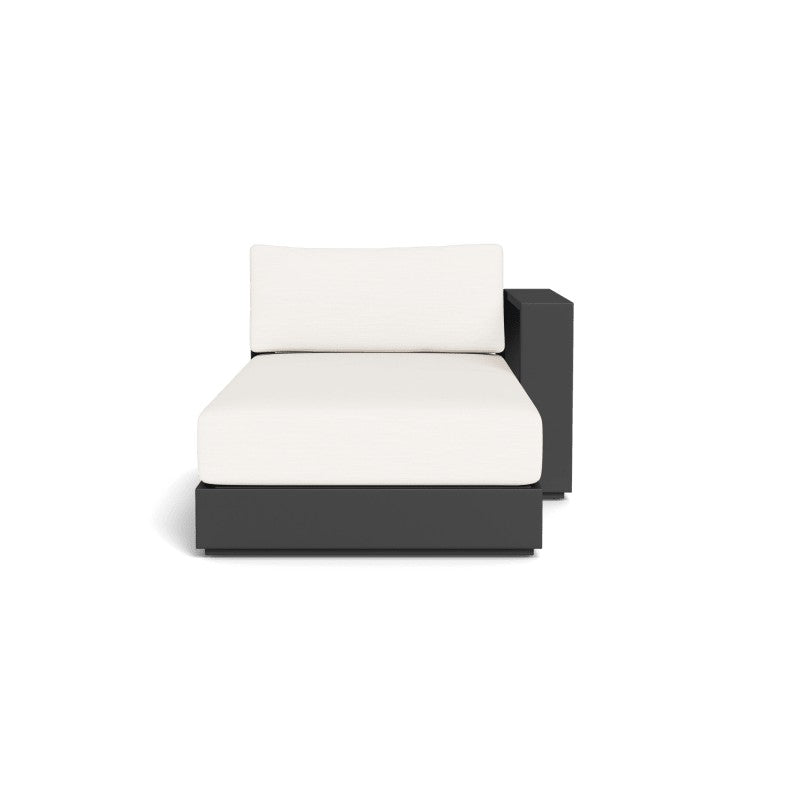 Hayman Aluminum Chaise Right by Harbour in Aluminum Asteroid