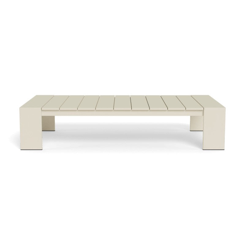 Hayman Aluminum Coffee Table by Harbour in Aluminum Bone