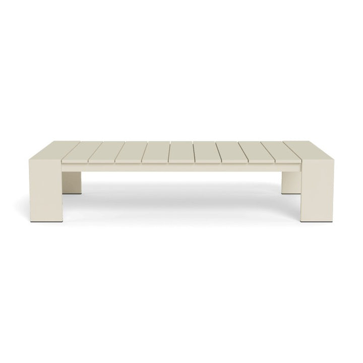 Hayman Aluminum Coffee Table by Harbour in Aluminum Bone