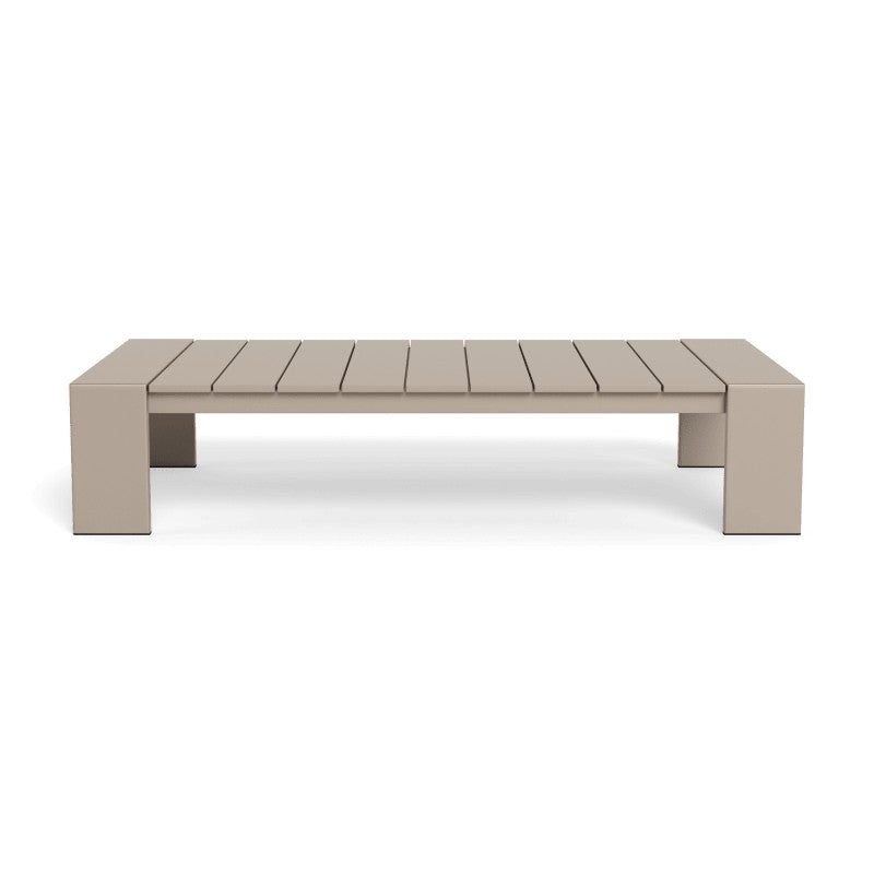 Hayman Aluminum Coffee Table by Harbour in Aluminum Taupe