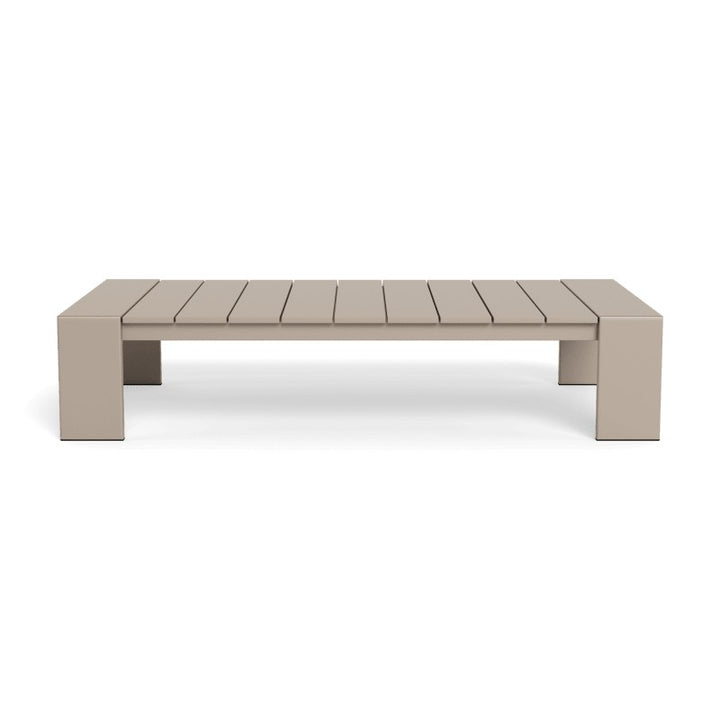 Hayman Aluminum Coffee Table by Harbour in Aluminum Taupe