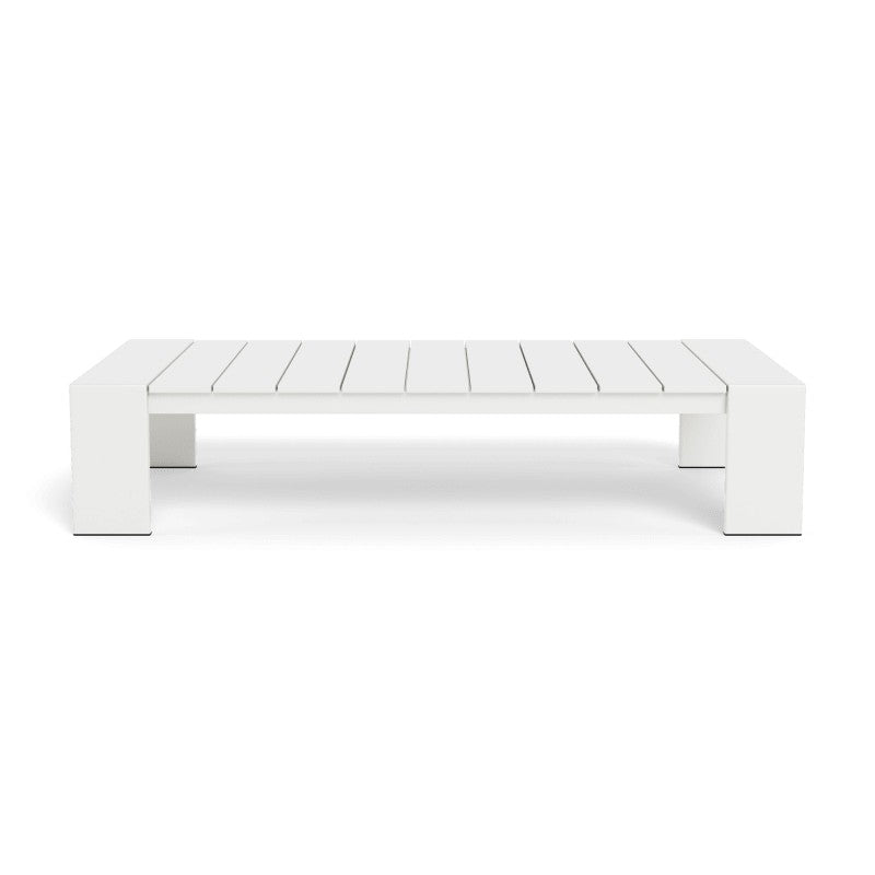 Hayman Aluminum Coffee Table by Harbour in Aluminum White