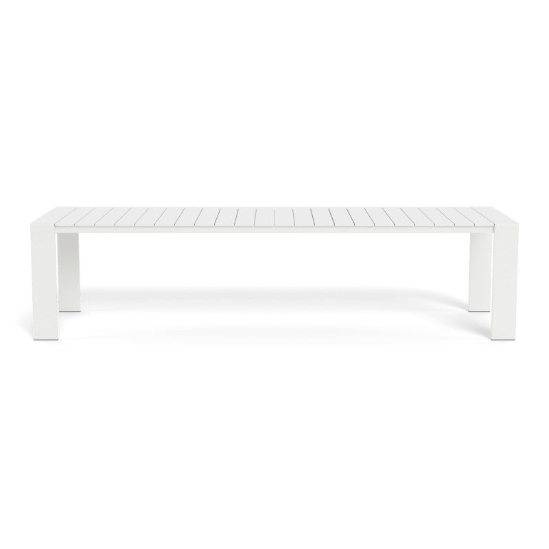 Hayman Aluminum Dining Table 120" by Harbour in Aluminum White
