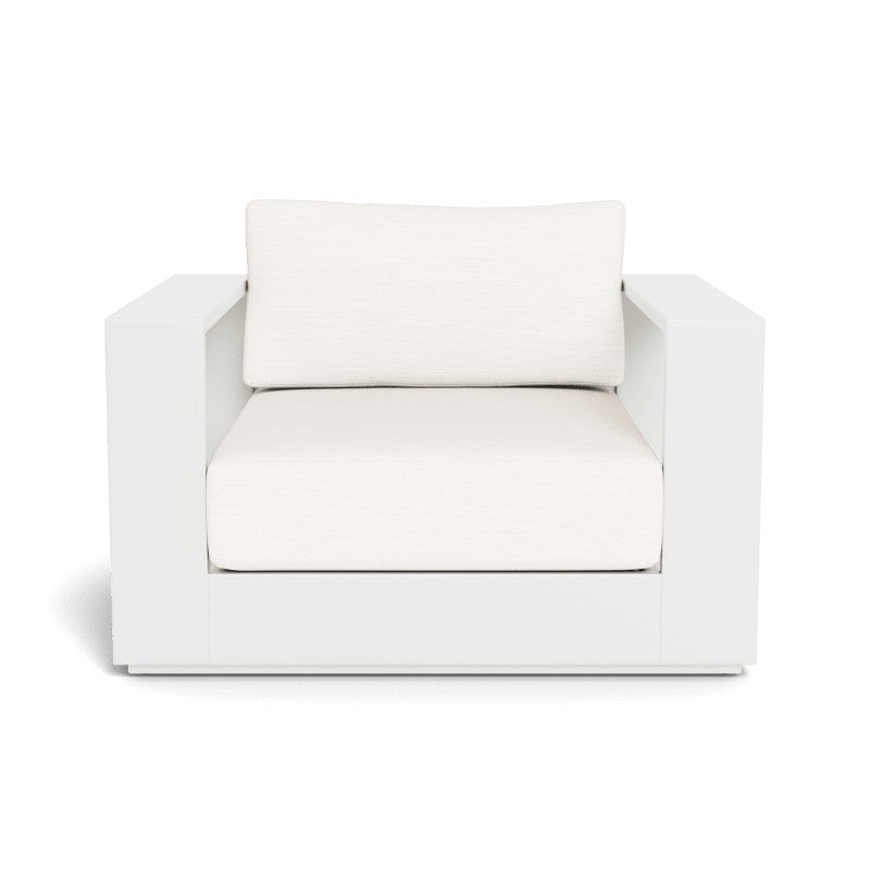 Hayman Aluminum Lounge Chair by Harbour in Aluminum White