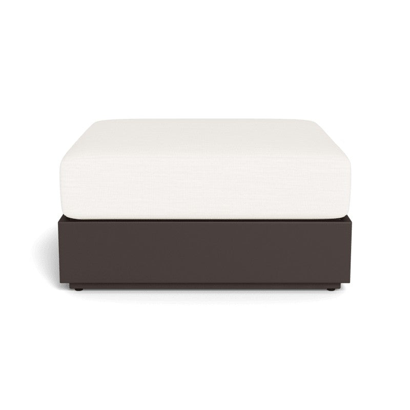 Hayman Aluminum Ottoman by Harbour in Aluminum Bronze