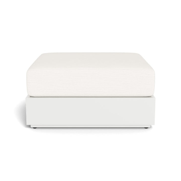 Hayman Aluminum Ottoman by Harbour in Aluminum White