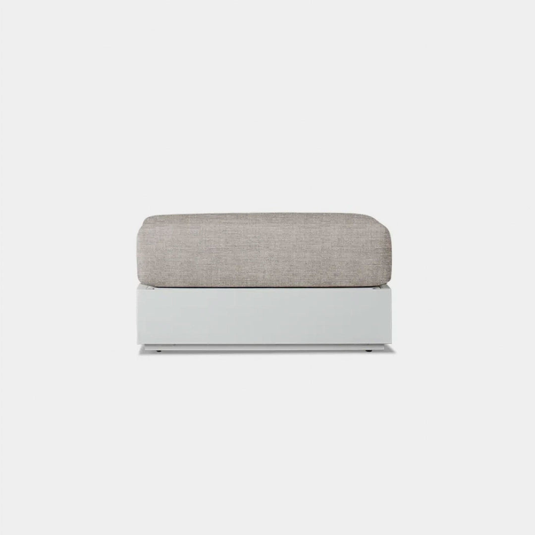 Hayman Aluminum Ottoman by Harbour detail view 2