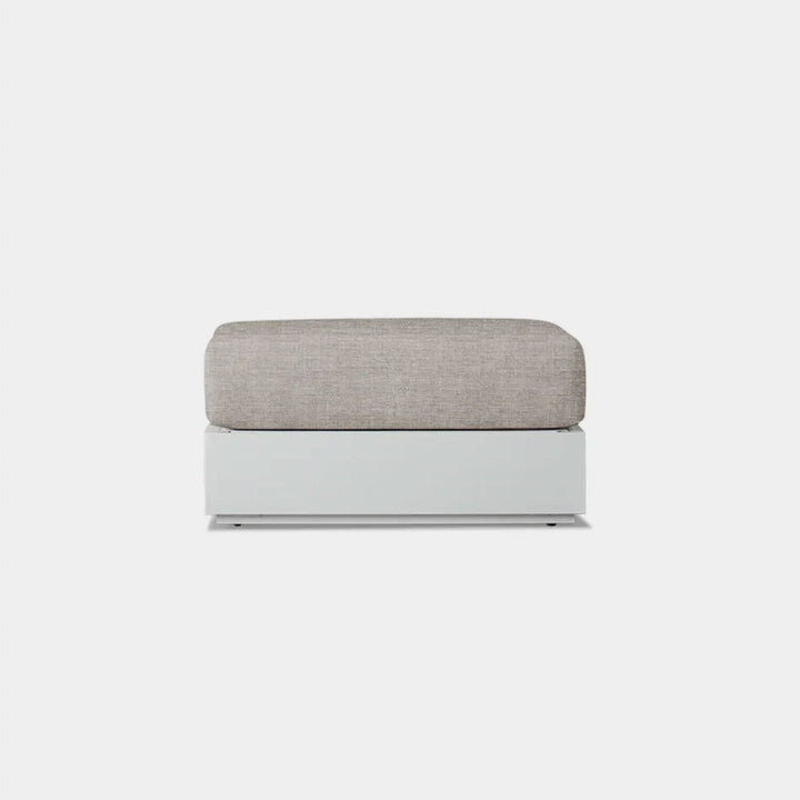 Hayman Aluminum Ottoman by Harbour detail view 2