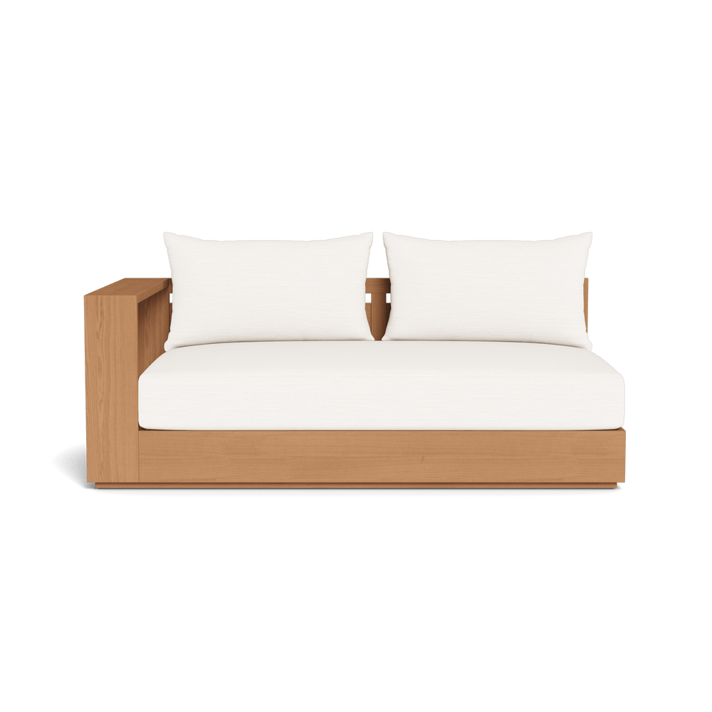Hayman Teak 2 Seat 1 Arm Left by Harbour in Teak Natural