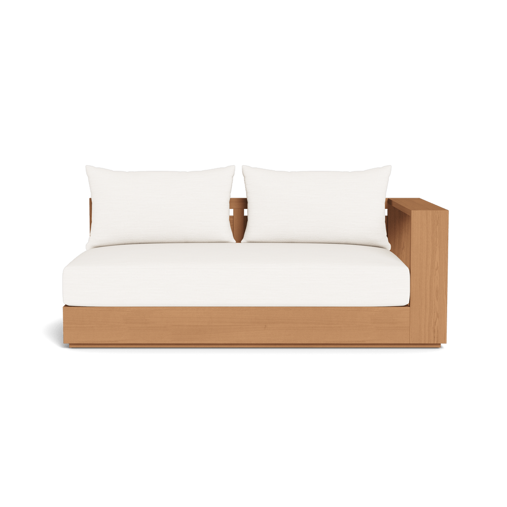 Hayman Teak 2 Seat 1 Arm Right by Harbour in Teak Natural