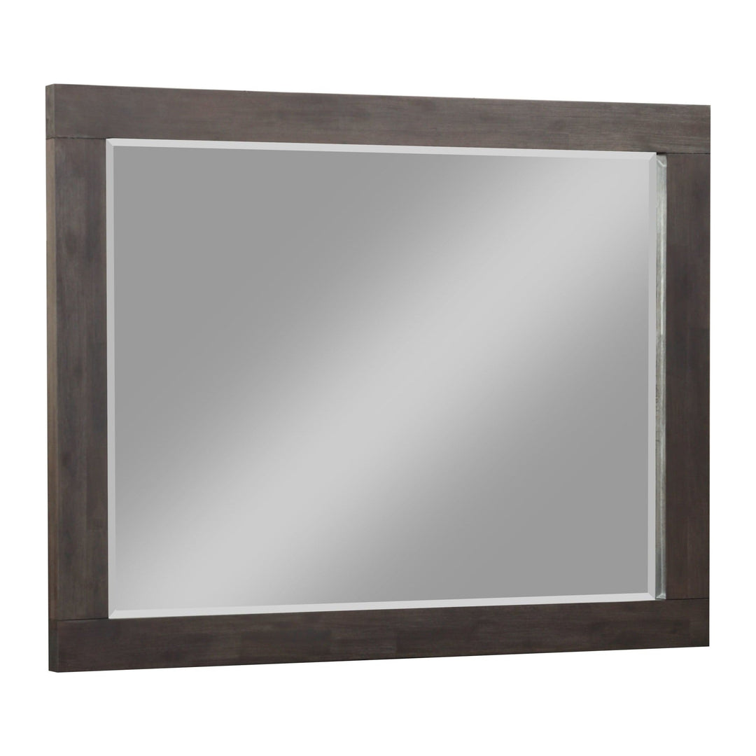 Heath Beveled Glass Mirror by Modus in Basalt Grey — on a white background