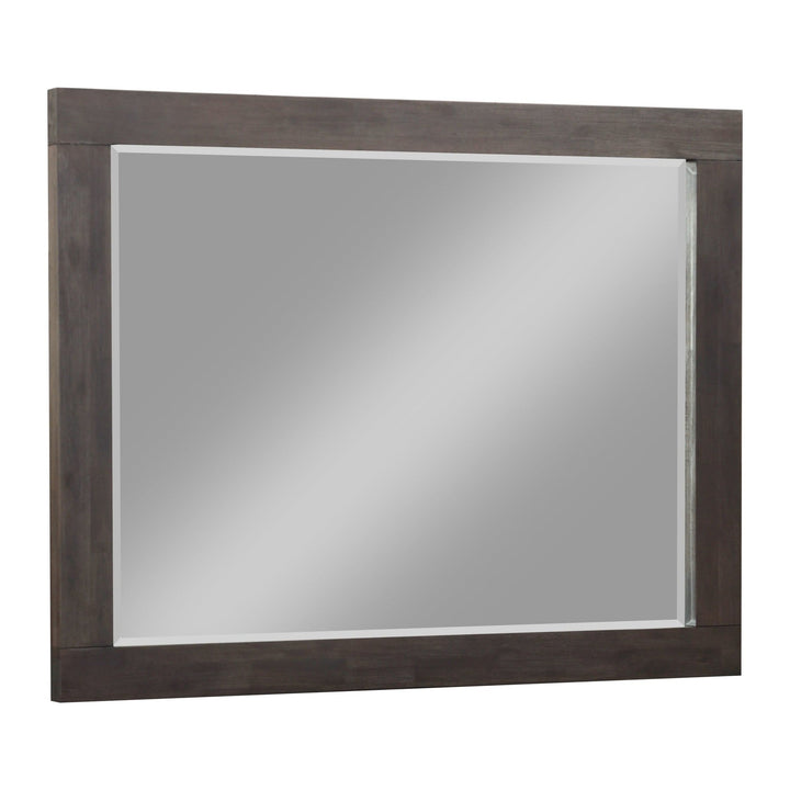 Heath Beveled Glass Mirror by Modus in Basalt Grey — on a white background