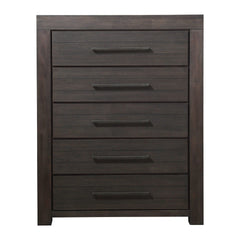 Heath Five Drawer Chest by Modus in Basalt Grey — on a white background