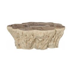 Hewn Petrified Coffee Table, Rough Cream by Phillips Collection — centered product view