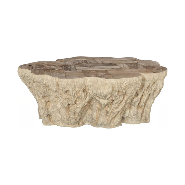 Hewn Petrified Coffee Table, Rough Cream by Phillips Collection — centered product view