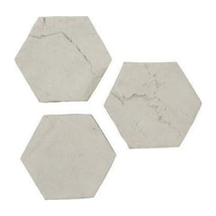 Hexagon Wall Tiles, Set of 3, Roman Stone Phillips Collection