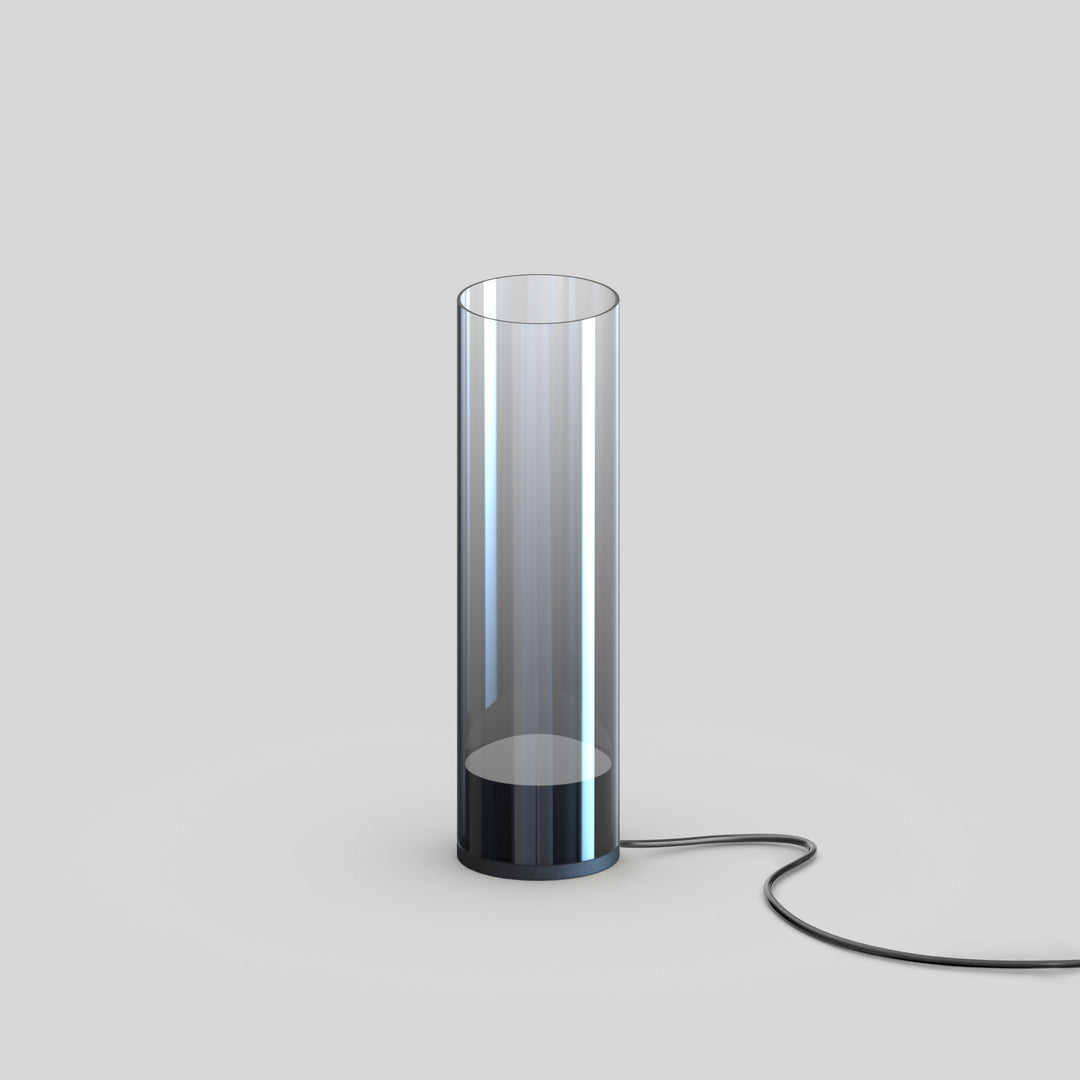 Highball Smoke LED Table Lamp by ET2 Lighting, styled view 3