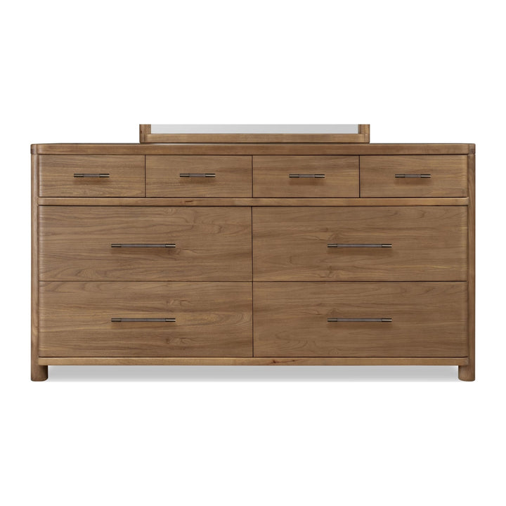 Hollis Eight Drawer Dresser by Modus in Cabin Glow — on a white background