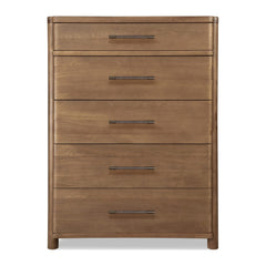 Hollis Five Drawer Chest by Modus in Cabin Glow — on a white background