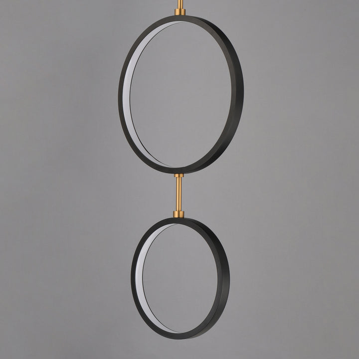 Hoopla 3-Light LED Pendant by ET2 Lighting, styled view 3