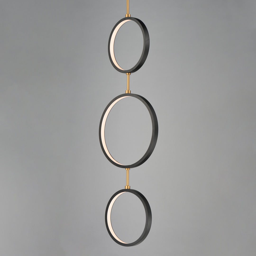 Hoopla 3-Light LED Pendant by ET2 Lighting, styled view 4