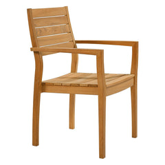 Horizon Armchair – Teak by Barlow Tyrie, white background