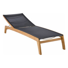 Horizon Lounger by Barlow Tyrie – Charcoal, white background